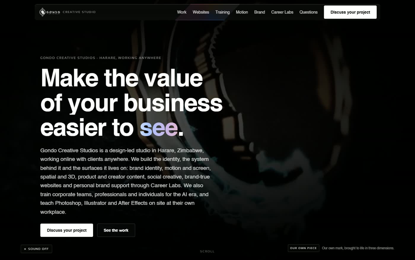 A capture of this website at desktop width